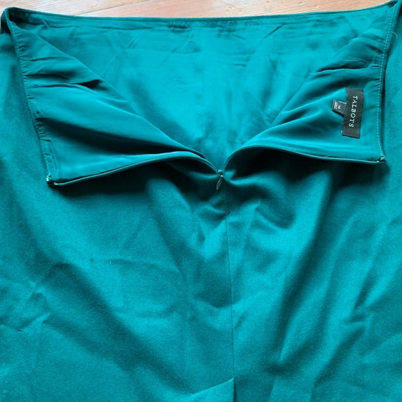 Talbots Green Wool Pencil Skirt - Picture 9 of 13